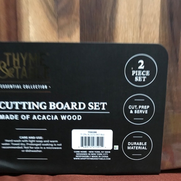 Thyme & Table Essential Collection Cutting Board Set 2 Piece New - Picture 9 of 10